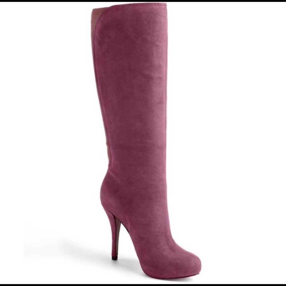 Enzo Angiolini Yabbo Burgundy suede boots 8